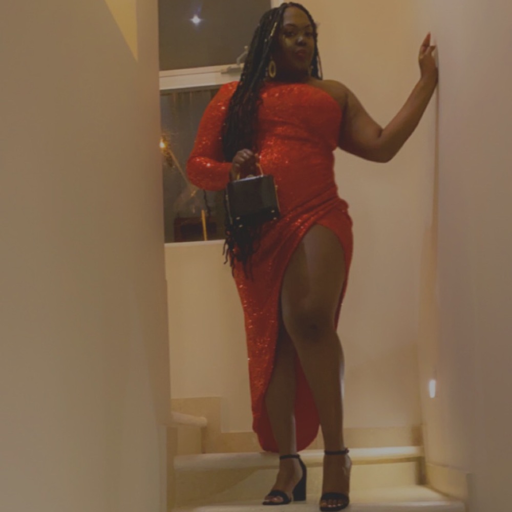 Fashion Nova- “And The Winner Is” Maxi Dress
